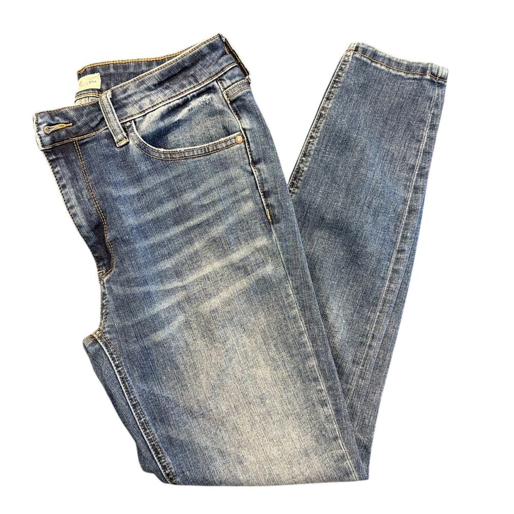 Hint of Blu Skinny Jeans, Medium Wash, Stretch Denim, Women's Size 28